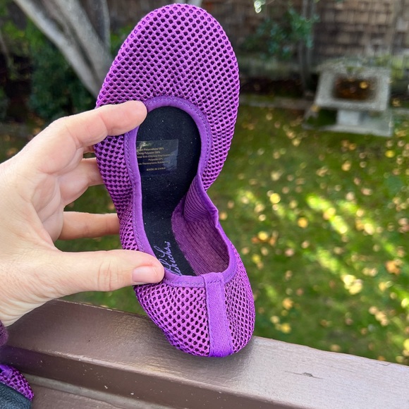 Home-Slippers-Purple Mesh travel slippers by “ Side Kicks”, -Size-5-6.5, NWT - Picture 6 of 10